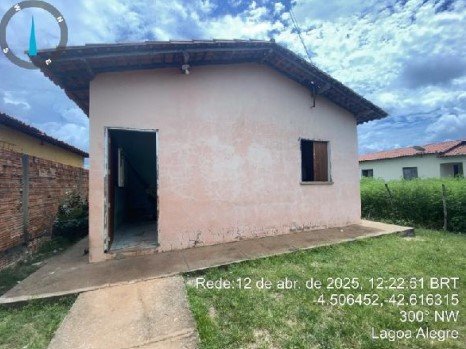 Casa, 0.00 de área total, 55.25 de área privativa, 280.00 de área do terreno,  2 qto(s), W em Lagoa Alegre/PI