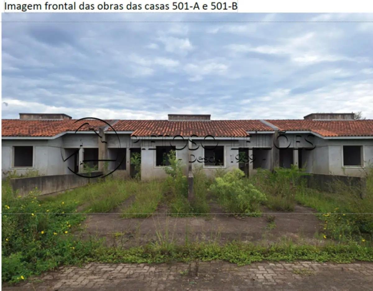 ESTEIO/RS - CASA DE ALVENARIA EM CONSTRUÇÃO - Nº 501-B - RUA VITOR MATEUS TEIXEIRA - VILA em Esteio/RS
