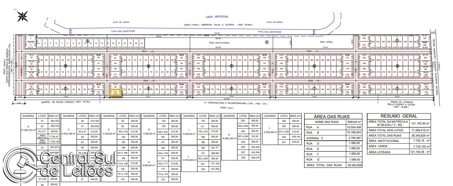 Terreno no LT 93 QD E, com área de 300,00m², no Loteamento Recanto do Sul, em Araranguá/SC em Araranguá/SC - foto 2