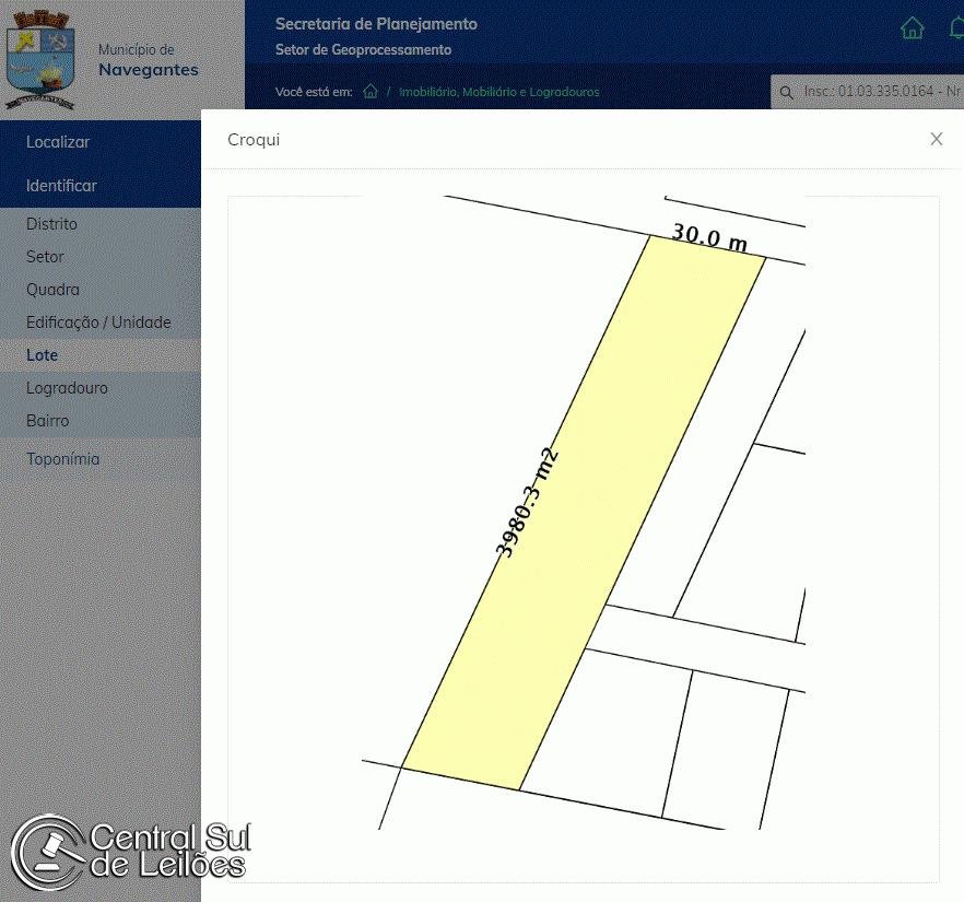 Terreno com área de 3.980,30m², Loteamento Costa Gravatá, no Município de Navegantes/SC em Navegantes/SC - foto 5