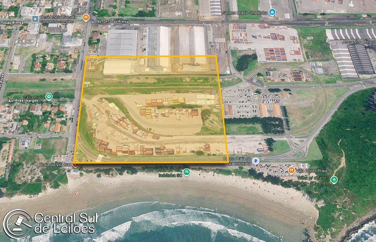 Terreno com área de 115.500,00m², dentro da poligonal do Porto de Imbituba, Centro, em Imb em Imbituba/SC