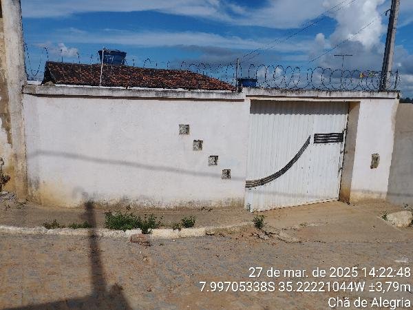 Casa, 58.50 de área total, 58.50 de área privativa, 126.00 de área do terreno,  2 qto(s), em Chã de Alegria/PE
