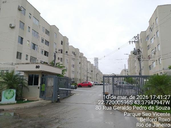 Apartamento, 54.93 de área total, 41.18 de área privativa, 0.00 de área do terreno,  2 qto em Belford Roxo/RJ