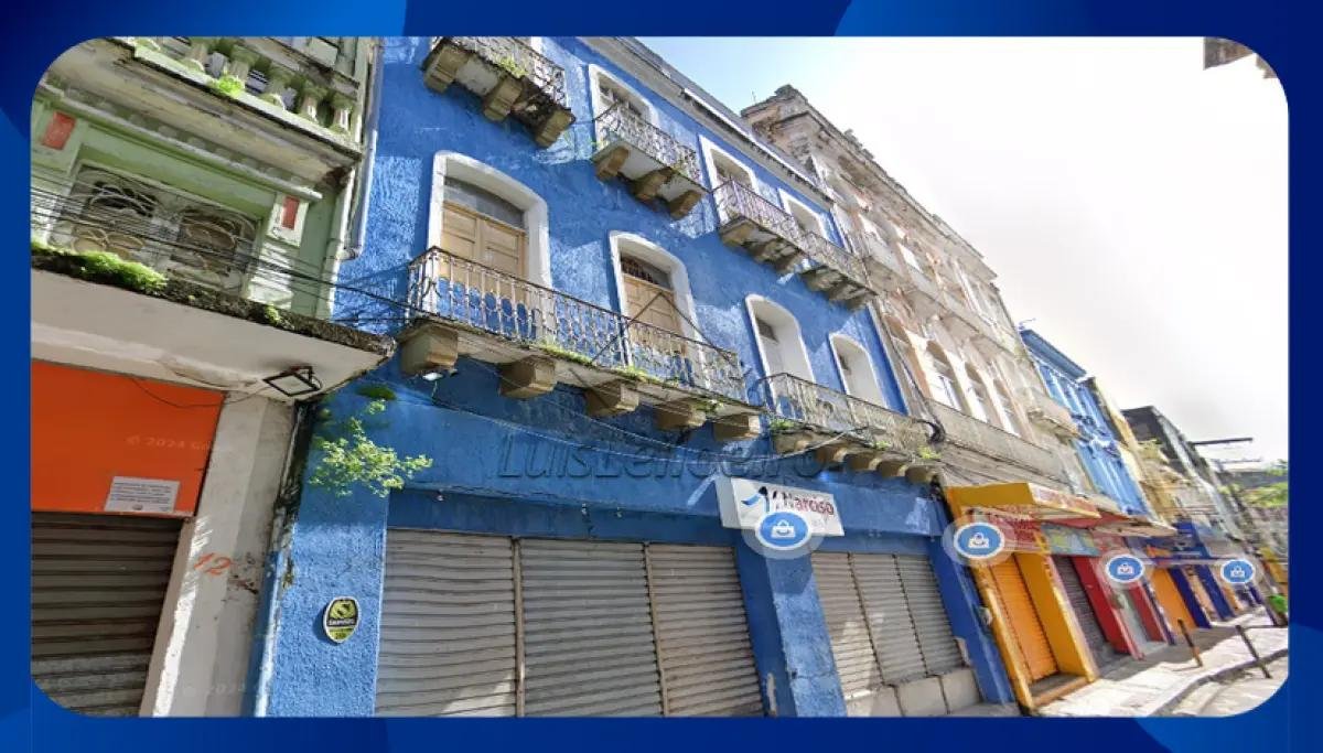 PRÉDIO COMERCIAL (fração 20%) - Prédio nº 2 com três pavimentos, Rua Direita, Santo Antôni em Recife/PE