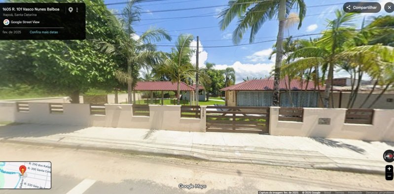 Terreno urbano com benfeitoria em Itapoá/SC