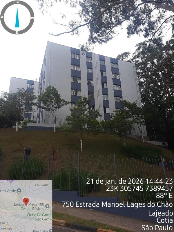 Apartamento, 119.68 de área total, 52.75 de área privativa, 0.00 de área do terreno,  2 qt em Cotia/SP