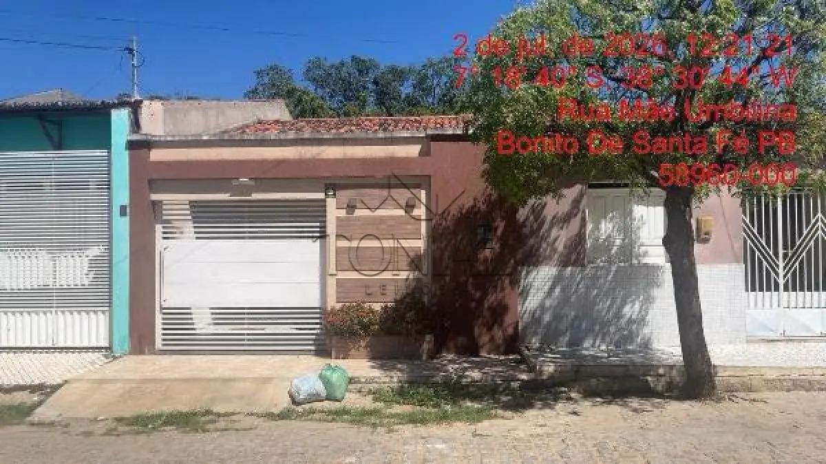 Casa - BONITO DE SANTA FE BONITO DE SANTA FE / PB em Bonito de Santa Fé/PB