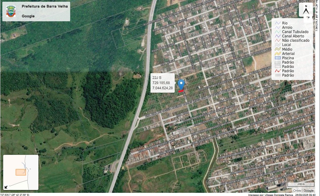 IMÓVEL URBANO TERRENO 324M² NO BAIRRO ITAJUBA EM BARRA VELHA/SC em Barra Velha/SC