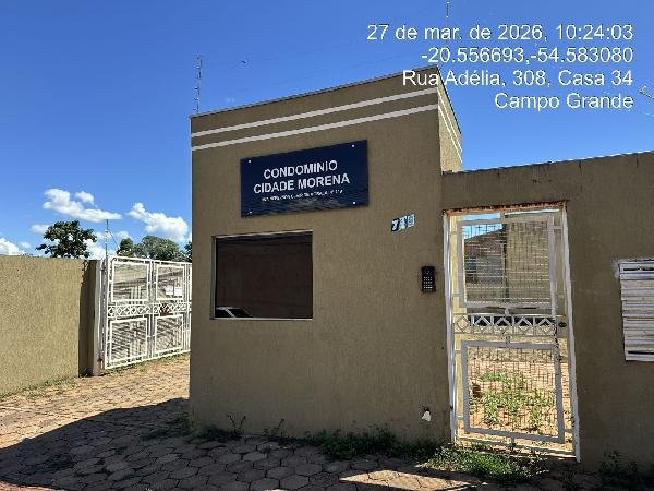 Casa, 45.82 de área total, 45.49 de área privativa, 110.66 de área do terreno,  2 qto(s), em Campo Grande/MS