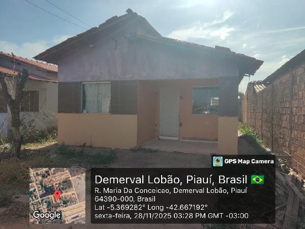 Casa, 58.50 de área total, 58.50 de área privativa, 174.30 de área do terreno,  2 qto(s), em Demerval Lobão/PI