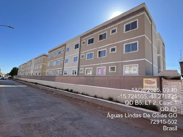 Apartamento, 69.67 de área total, 45.00 de área privativa, 0.00 de área do terreno,  2 qto em Águas Lindas de Goiás/GO - foto 1