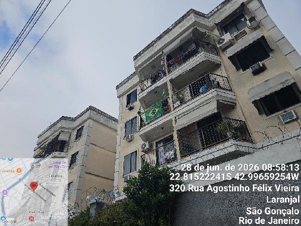 Apartamento, 60.02 de área total, 60.02 de área privativa, 0.00 de área do terreno,  2 qto em São Gonçalo/RJ
