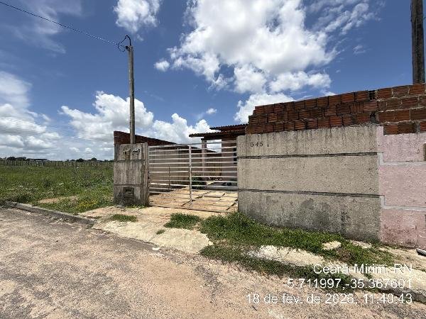 Casa, 56.14 de área total, 56.14 de área privativa, 144.53 de área do terreno,  2 qto(s), em Ceará-Mirim/RN