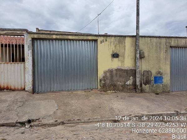 Casa, 0.00 de área total, 81.60 de área privativa, 396.00 de área do terreno,  2 qto(s), W em Horizonte/CE - foto 1