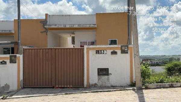 Casa, 85.50 de área total, 50.00 de área privativa, 171.00 de área do terreno,  2 qto(s), em Itabaiana/PB
