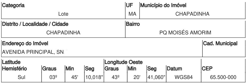 Terreno, 0.00 de área total, 0.00 de área privativa, 500.00 de área do terreno. em Chapadinha/MA - foto 3