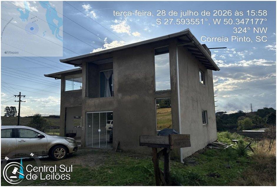 Imóvel de 02 pavimentos, com área de 585,00m², Bairro Nossa Senhora Consoladora, em Correi em Correia Pinto/SC
