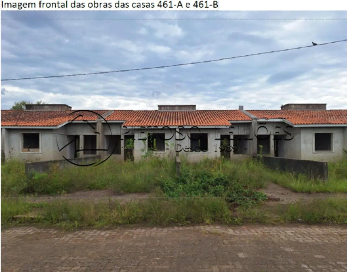 ESTEIO/RS - CASA DE ALVENARIA EM CONSTRUÇÃO - Nº 461-A - RUA VITOR MATEUS TEIXEIRA - VILA em Esteio/RS