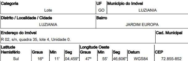Terreno, 0.00 de área total, 0.00 de área privativa, 300.00 de área do terreno. em Luziânia/GO