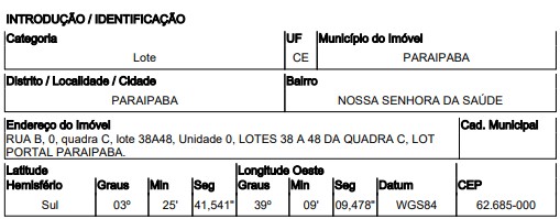 Terreno, 0.00 de área total, 0.00 de área privativa, 1650.00 de área do terreno. em Paraipaba/CE - foto 2