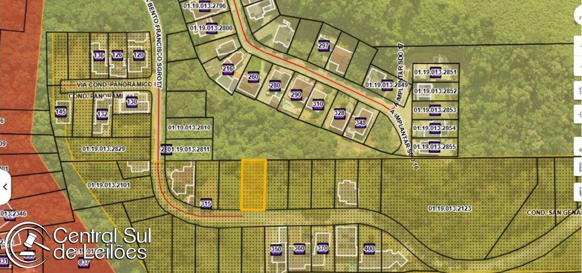 Imóvel no Lote 04 QD B com área de 465,00m², no Condomínio Residencial San Genaro, em Brus em Brusque/SC
