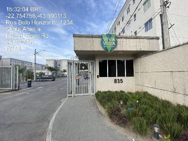 Apartamento, 77.17 de área total, 43.29 de área privativa, 0.00 de área do terreno,  2 qto em Belford Roxo/RJ
