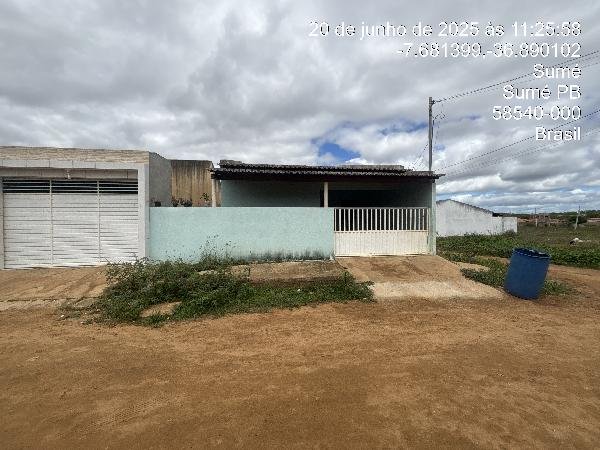 Casa, 111.85 de área total, 83.85 de área privativa, 144.00 de área do terreno,  3 qto(s), em Sumé/PB