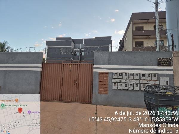 Apartamento, 55.19 de área total, 49.45 de área privativa, 0.00 de área do terreno,  2 qto em Águas Lindas de Goiás/GO
