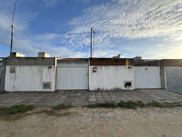 Casa, 63.00 de área total, 63.00 de área privativa, 180.00 de área do terreno,  2 qto(s), em Santa Rita/PB