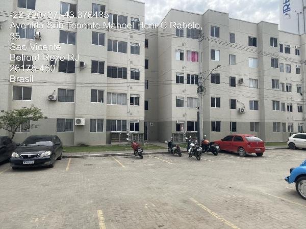 Apartamento, 61.66 de área total, 41.06 de área privativa, 0.00 de área do terreno,  2 qto em Belford Roxo/RJ