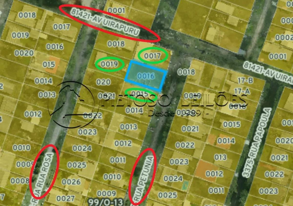 CIDREIRA/RS – TERRENO URBANO – 350,00M² – RUA PETÚNIA, Nº 2.811 – COSTA DO SOL em Cidreira/RS