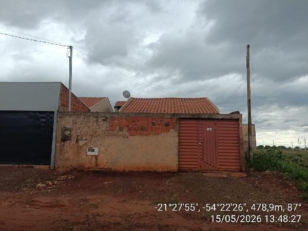 Casa, 54.30 de área total, 54.30 de área privativa, 117.60 de área do terreno,  2 qto(s), em Nova Alvorada do Sul/MS