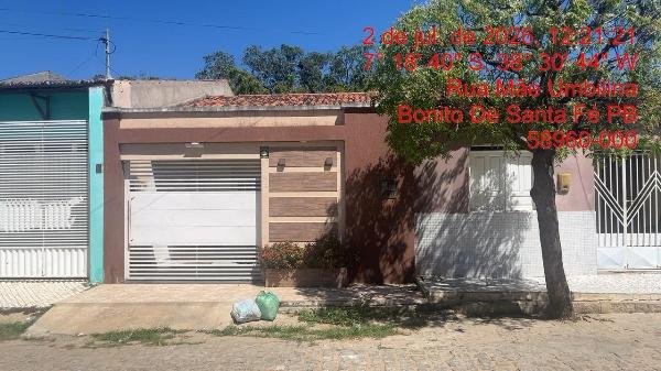 Casa, 62.40 de área total, 62.40 de área privativa, 97.76 de área do terreno,  3 qto(s), W em Bonito de Santa Fé/PB