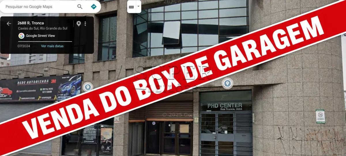 LOTE 02- IMÓVEL BOX Nº 08 DE GARAGEM, com área privativa de 12m², MATRÍCULA 87.823 do CRI em Caxias do Sul/RS