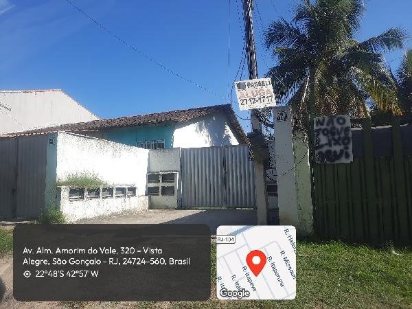Casa, 36.00 de área total, 36.00 de área privativa, 76.50 de área do terreno,  1 qto(s), W em São Gonçalo/RJ