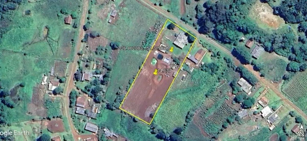 Imóvel com casa não averbada em General Carneiro/PR em General Carneiro/PR