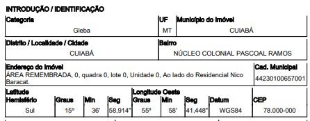 Gleba, 0.00 de área total, 0.00 de área privativa, 158575.59 de área do terreno. em Cuiabá/MT - foto 2