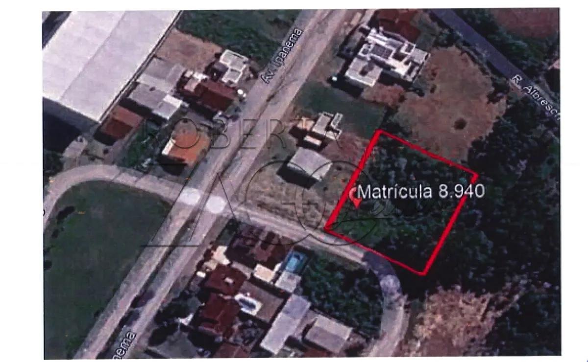 Matrícula N° 8.940: Área Institucional - uma área de terrenos urbana, com a extensão super em Bom Retiro do Sul/RS