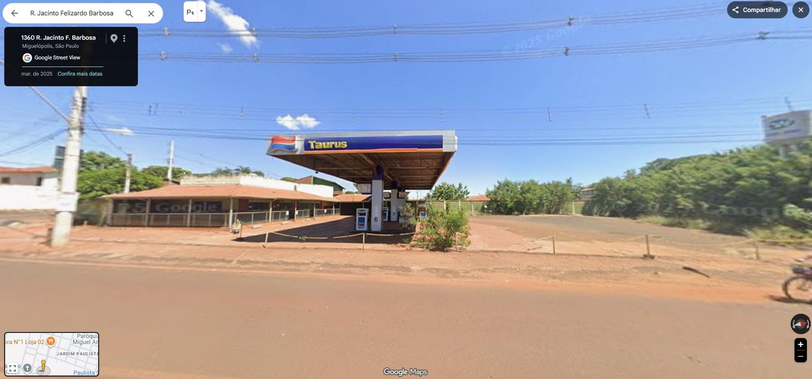 POSTO DE COMBUSTÍVEIS - 50% DE ÁREA URBANA DE 1.320 m² NO CENTRO DE MIGUELÓPOLIS/SP em Miguelópolis/SP