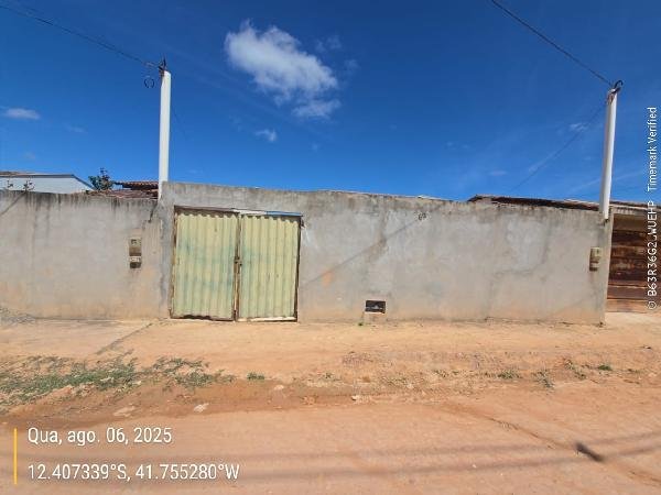 Casa, 41.70 de área total, 41.70 de área privativa, 178.76 de área do terreno,  2 qto(s), em Seabra/BA