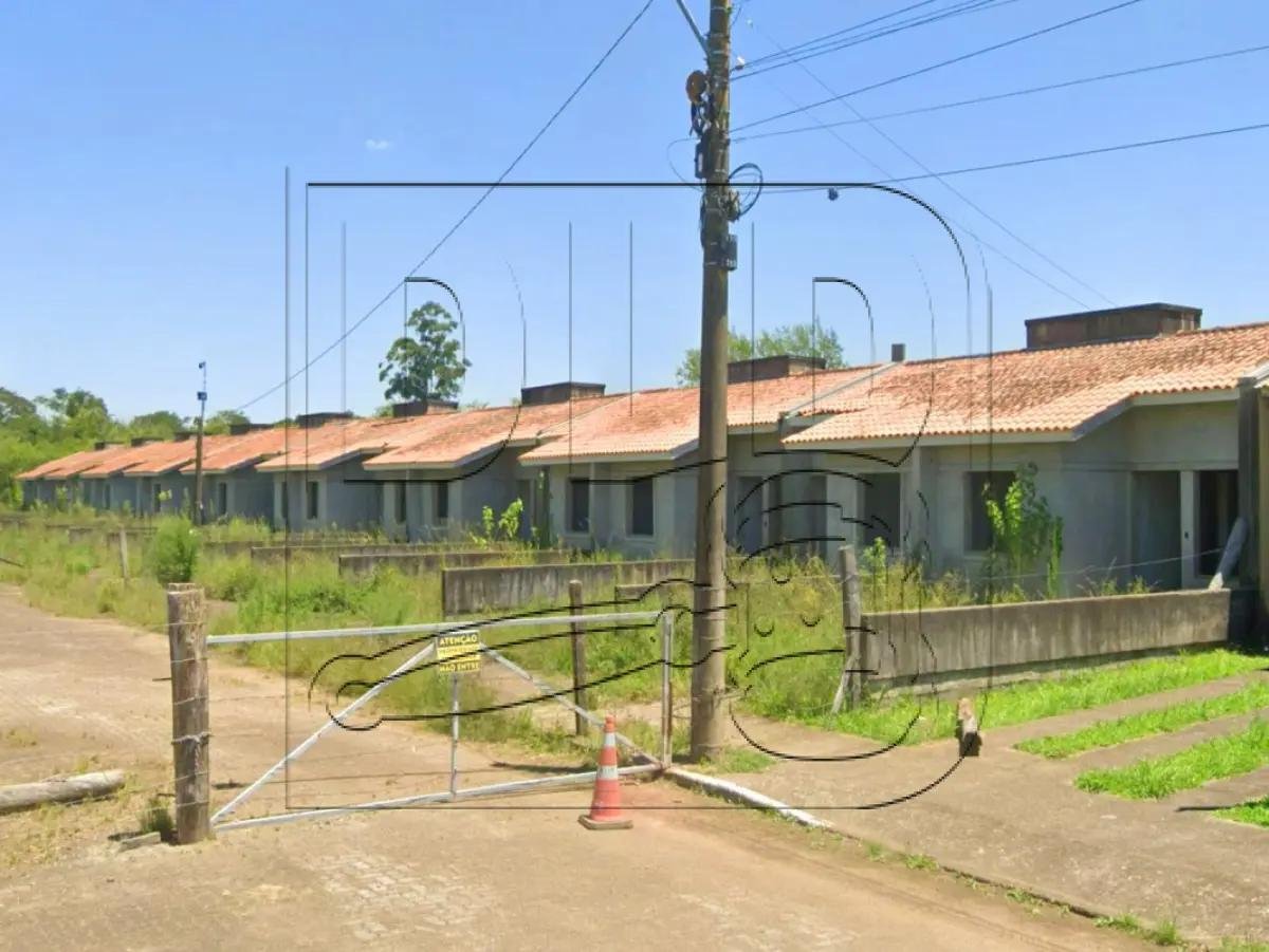 Casas de alvenaria geminadas, em construção, Esteio em Esteio/RS