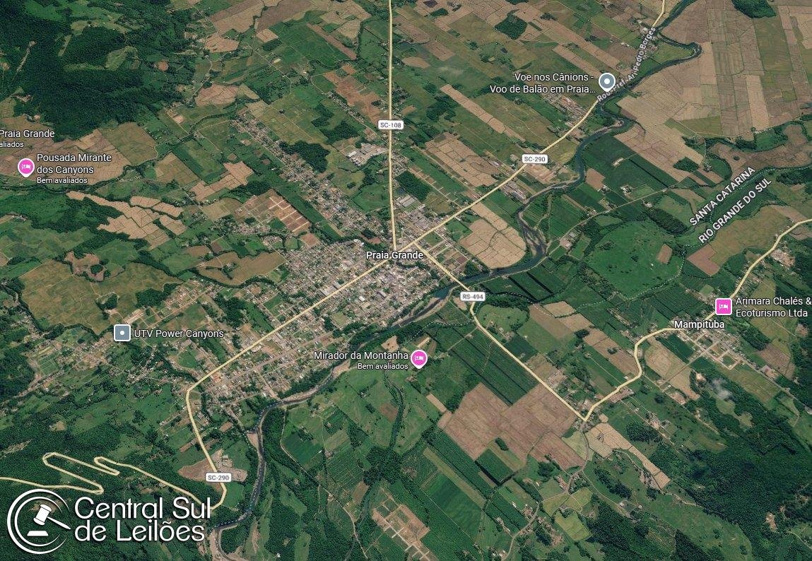 Fração de 234.197,00m² sobre área rural de 359.197,00m², situado em Espigão de Barro, em P em Praia Grande/SC