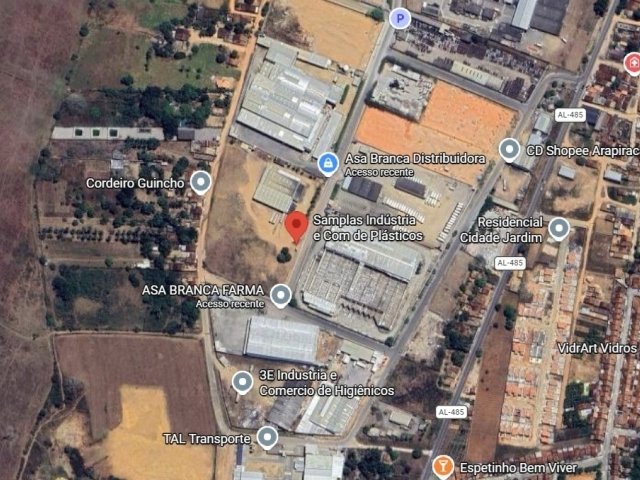
                        Imóvel Industrial, A.T.: 19.234m², A.C.: 2.344m², Guaribas, Arap em Arapiraca/AL - foto 3