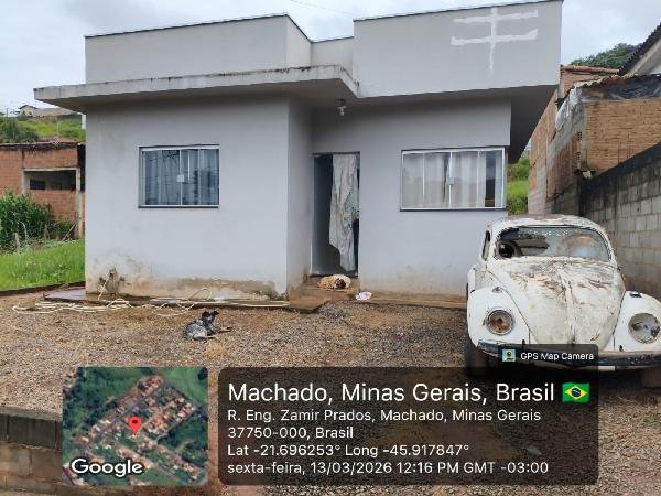 Casa, 50.00 de área total, 50.00 de área privativa, 207.29 de área do terreno,  2 qto(s), em Machado/MG