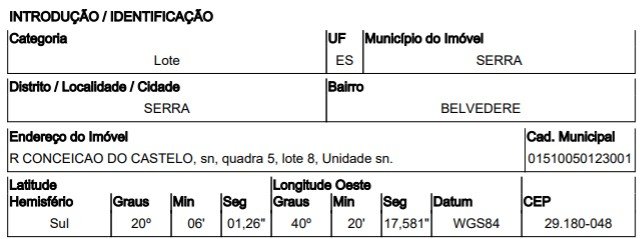 Terreno, 0.00 de área total, 0.00 de área privativa, 300.00 de área do terreno. em Serra/ES - foto 2