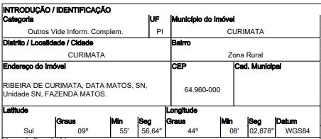 Imóvel rural, 0.00 de área total, 0.00 de área privativa, 265931.00 de área do terreno. em Curimatá/PI - foto 2