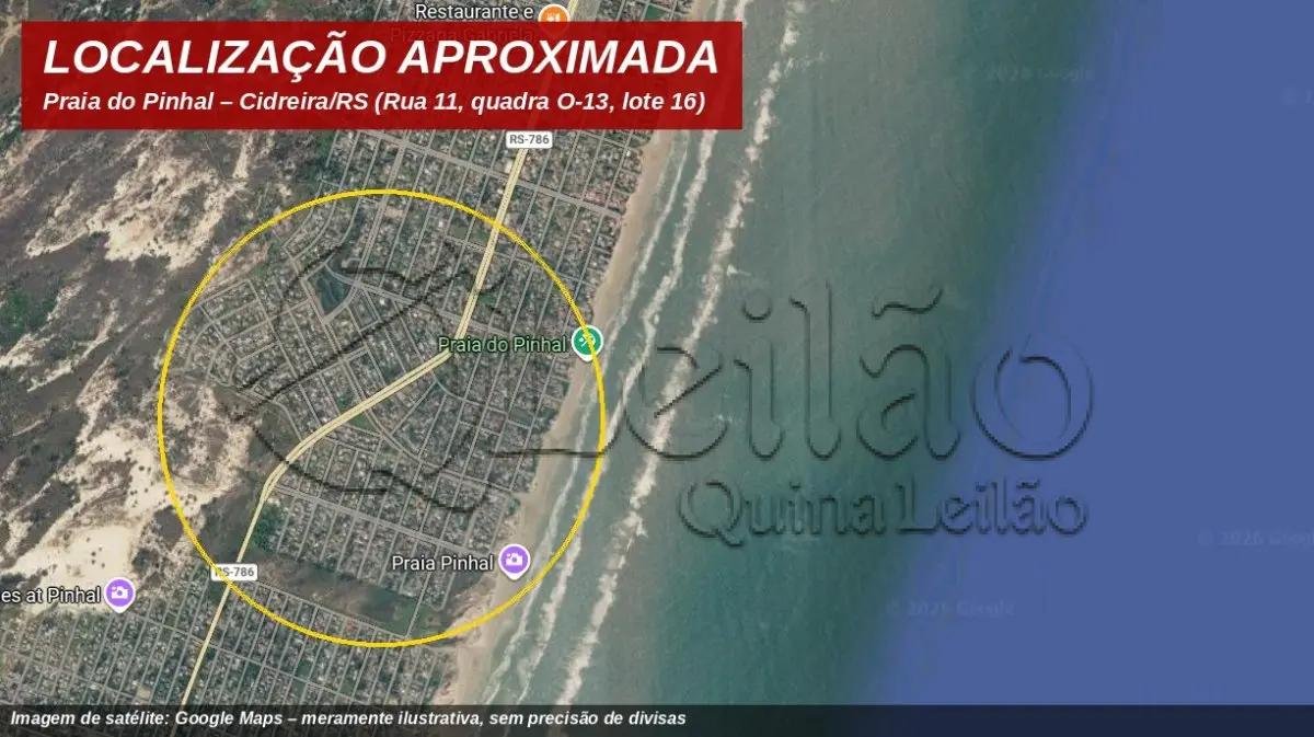 Terreno de 350 m² na Praia do Pinhal — Cidreira/RS em Cidreira/RS
