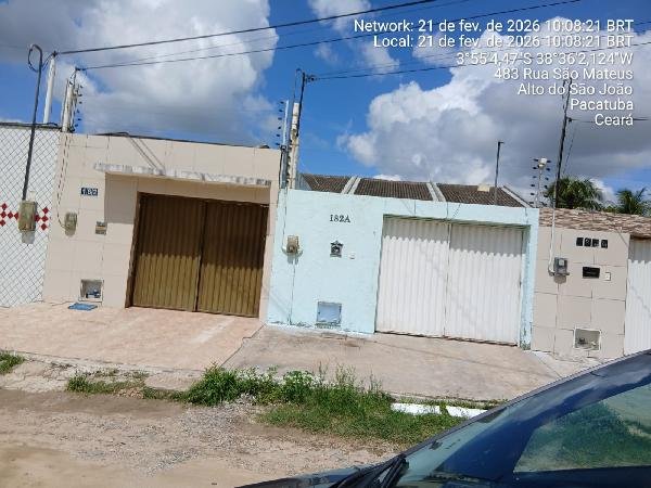 Casa, 74.41 de área total, 74.41 de área privativa, 145.20 de área do terreno,  2 qto(s), em Pacatuba/CE
