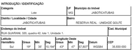 Terreno, 0.00 de área total, 0.00 de área privativa, 1495.81 de área do terreno. em Jaboticatubas/MG - foto 2