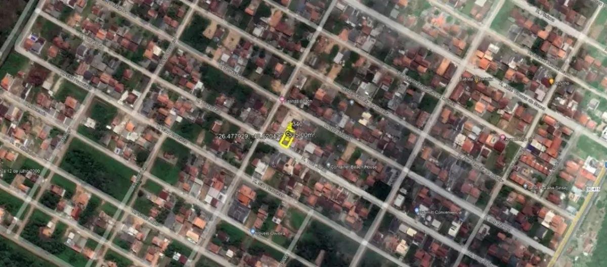 Terreno de 325m², Rua Tom Jobim, em Balneário Barra do Sul - SC em Balneário Barra do Sul/SC
